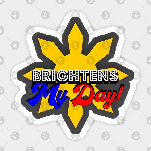 Brightens My Day! Sticker by Markyartshop